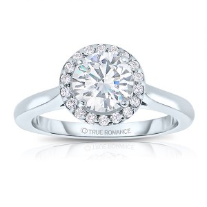 Halo Diamond Engagement Ring