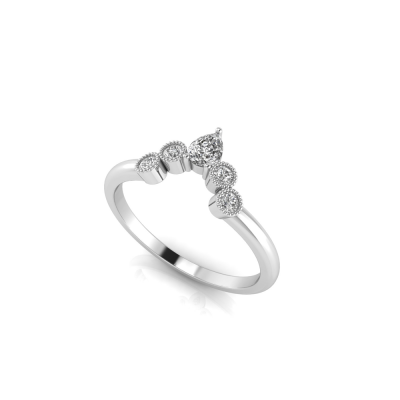 Curved Solitaire Ring Guards | Counter Diamond Band Enhancers