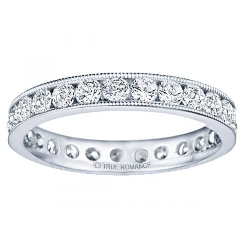 Channel Set Millgrain Eternity Ring