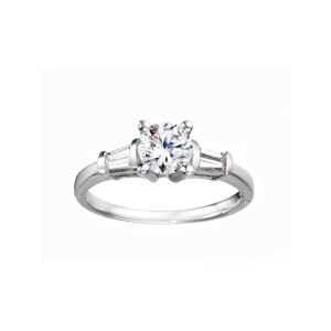 Me810-14k White Gold Engagement Ring From Nostalgic Collection