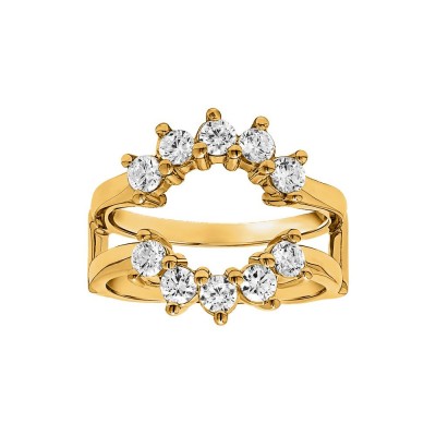 Colorless Lab Diamond Circular Ring Jacket