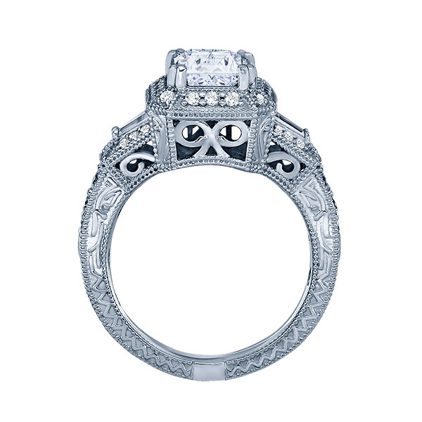 Radiant Diamond Vintage Engagement Ring
