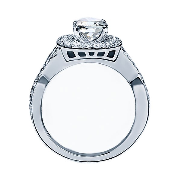 RM1354K Round Diamond Infinity/Halo Engagement Ring