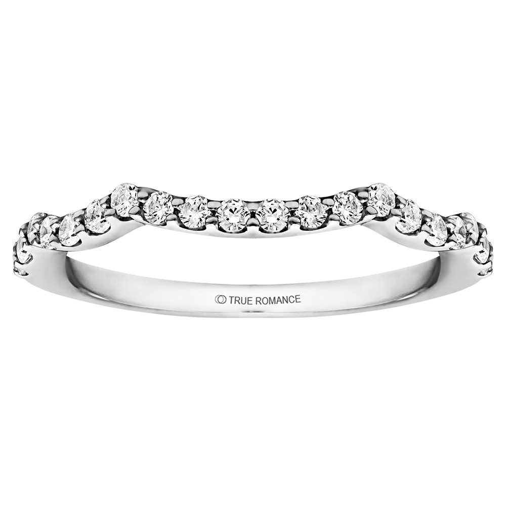 Round Cut Halo Diamond Infinity Engagement Ring