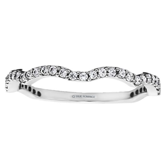 Round Cut Halo Diamond Infinity Engagement Ring