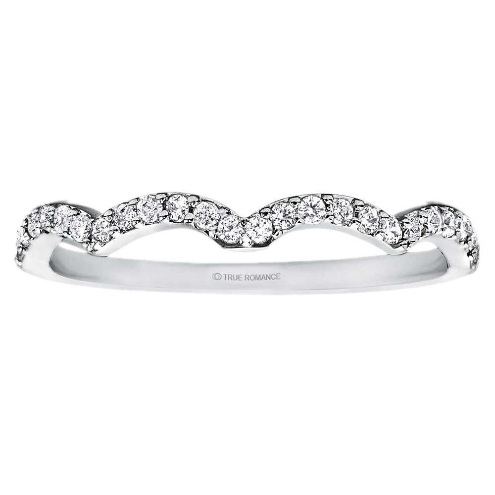 Round Cut Halo Diamond Infinity Engagement Ring