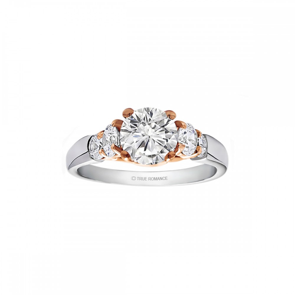 Round Cut Center Diamond Classic Engagement Ring