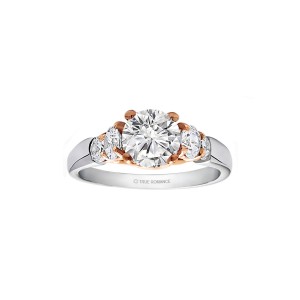 Round Cut Center Diamond Classic Engagement Ring