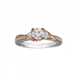 Round Cut Diamond Vintage Style Engagement Ring