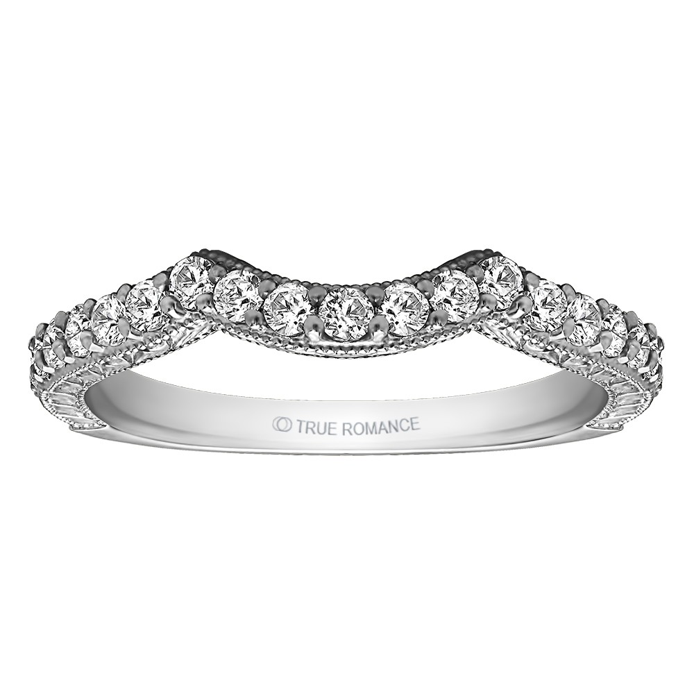 Round Cut Halo Diamond Vintage Engagement Ring