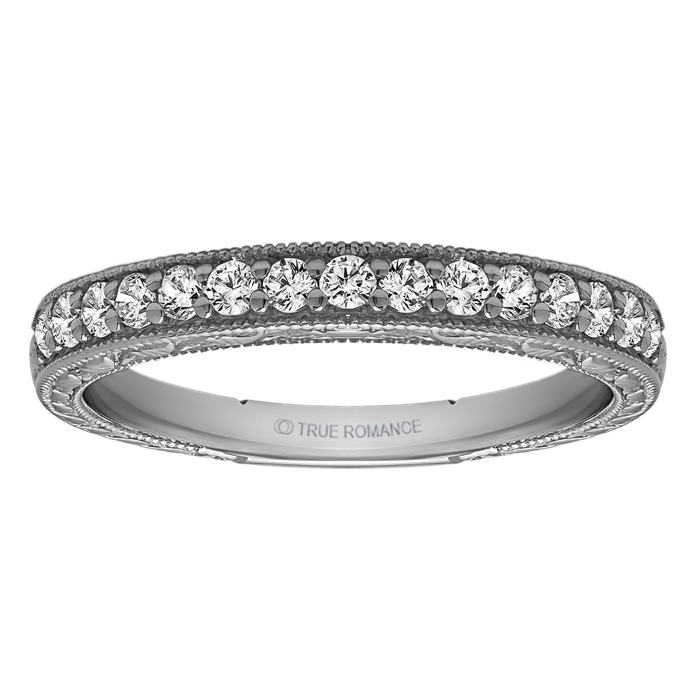 Round Cut Halo Diamond Vintage Engagement Ring