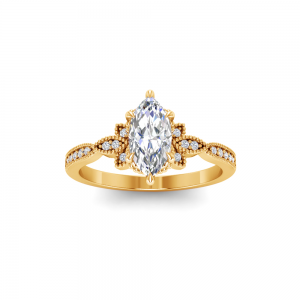 0.09 RD ENGAGEMENT RING 0.75 MQ BUILT IN CENTER