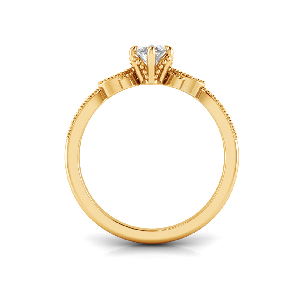 0.09 RD ENGAGEMENT RING 0.75 MQ BUILT IN CENTER