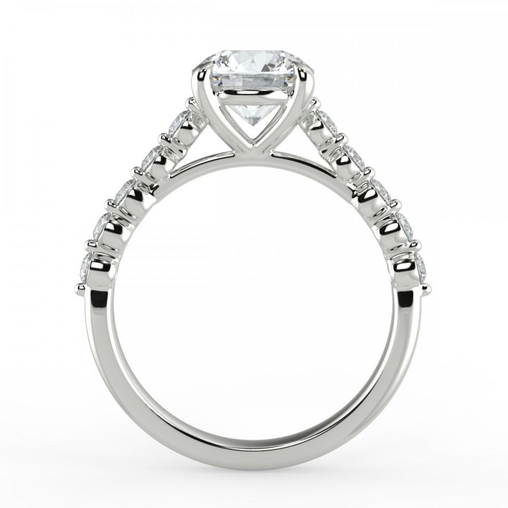 Bezel Share Pronng  Engagemnt Ring
