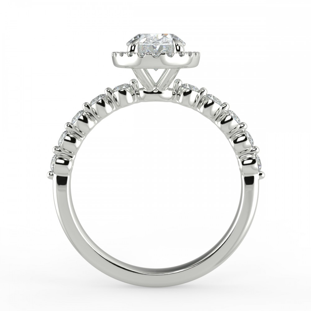 Bezel Share Pronng  Engagemnt Ring