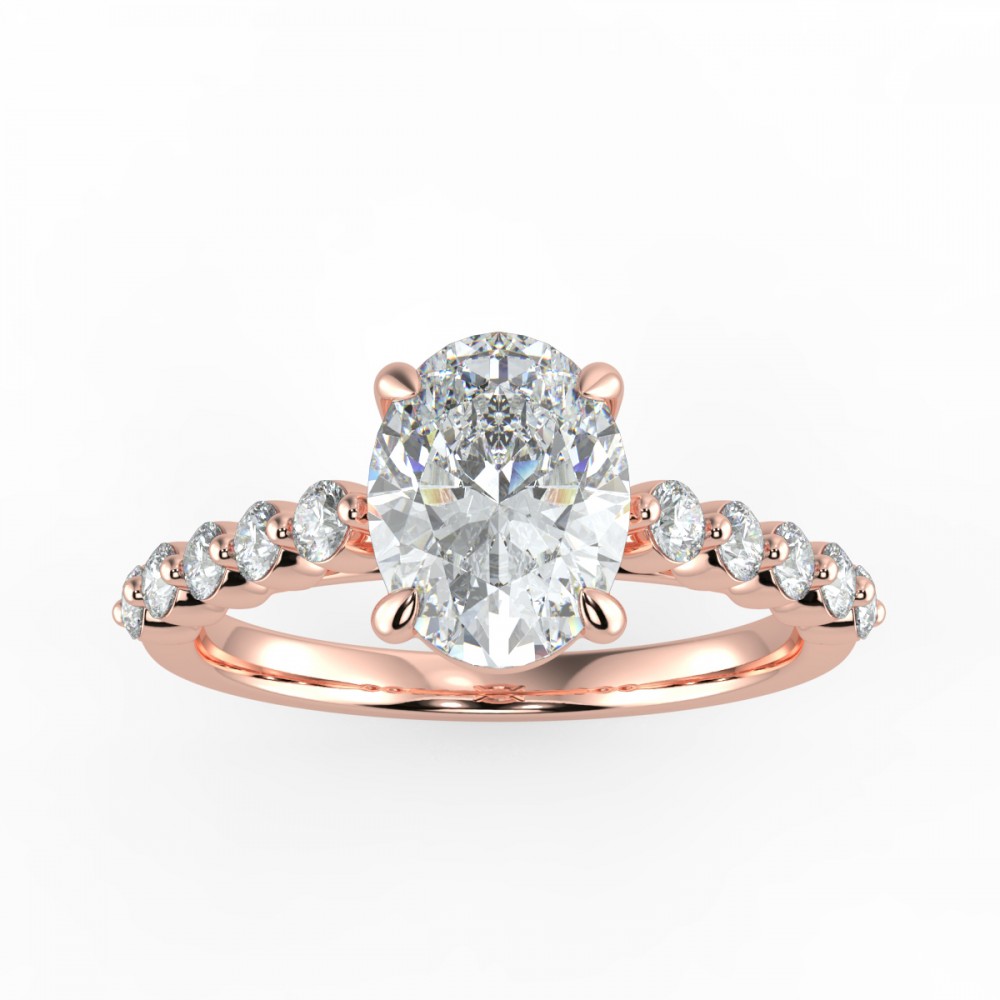 Bezel Share Pronng  Engagemnt Ring