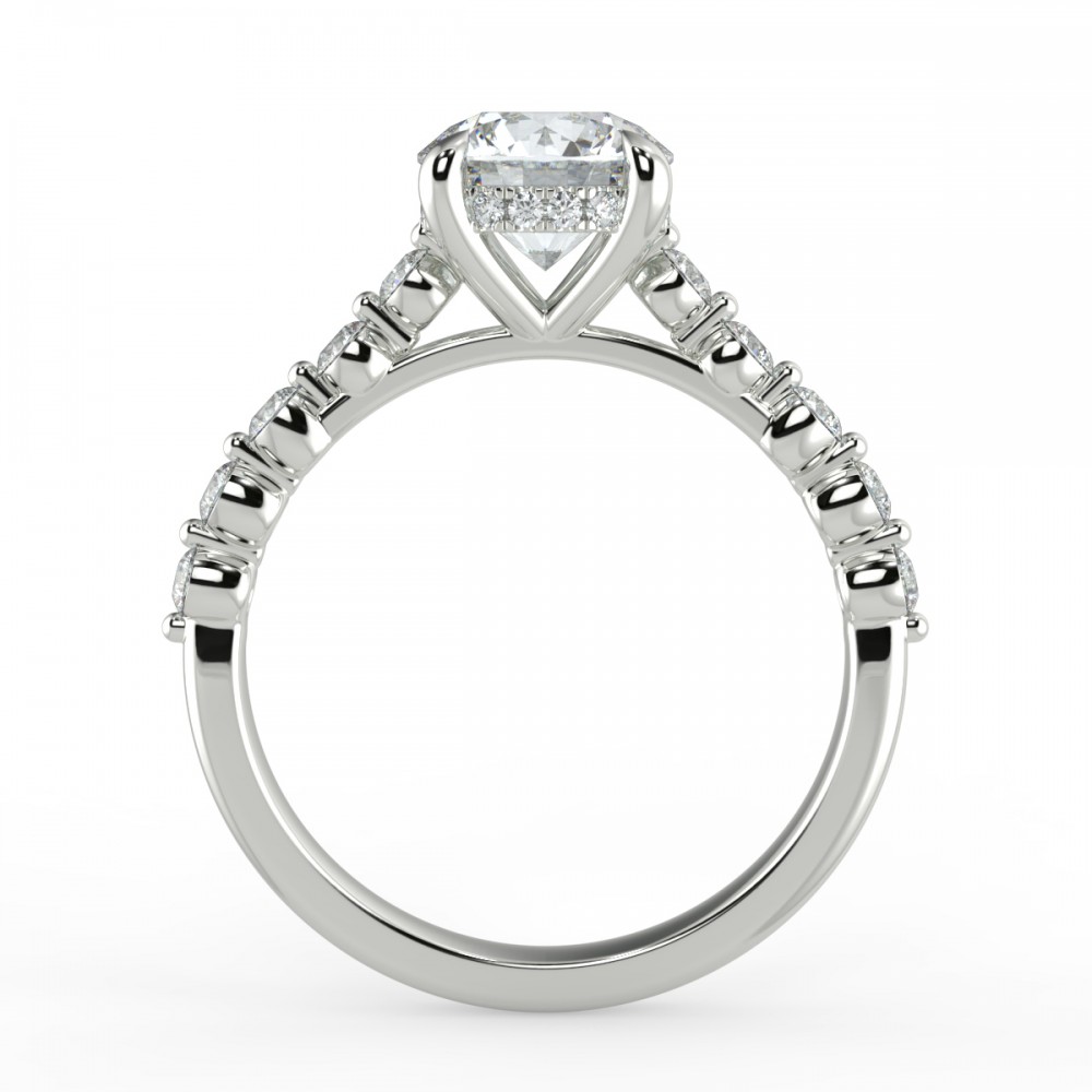 Bezel Share Pronng  Engagemnt Ring