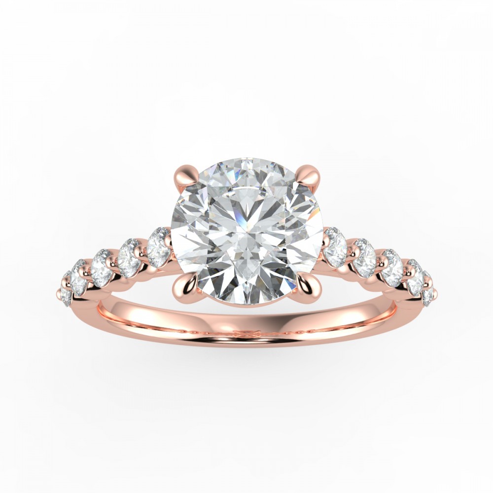 Bezel Share Pronng  Engagemnt Ring