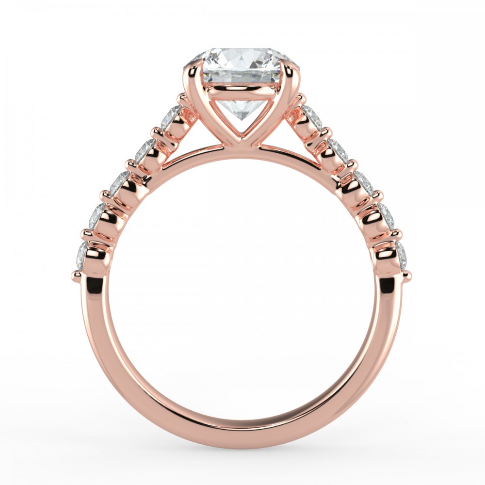 Bezel Share Pronng  Engagemnt Ring