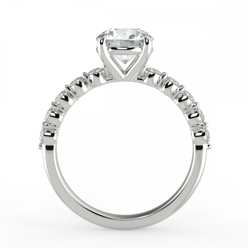 Bezel Share Pronng  Engagemnt Ring