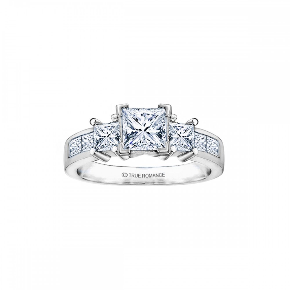 Rm500-14k White Gold Engagement Ring From Nostalgic Collection