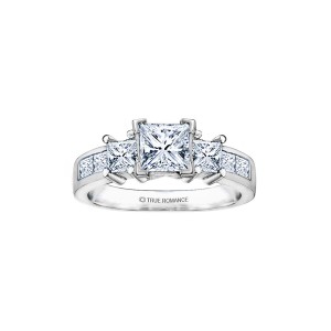Rm500-14k White Gold Engagement Ring From Nostalgic Collection