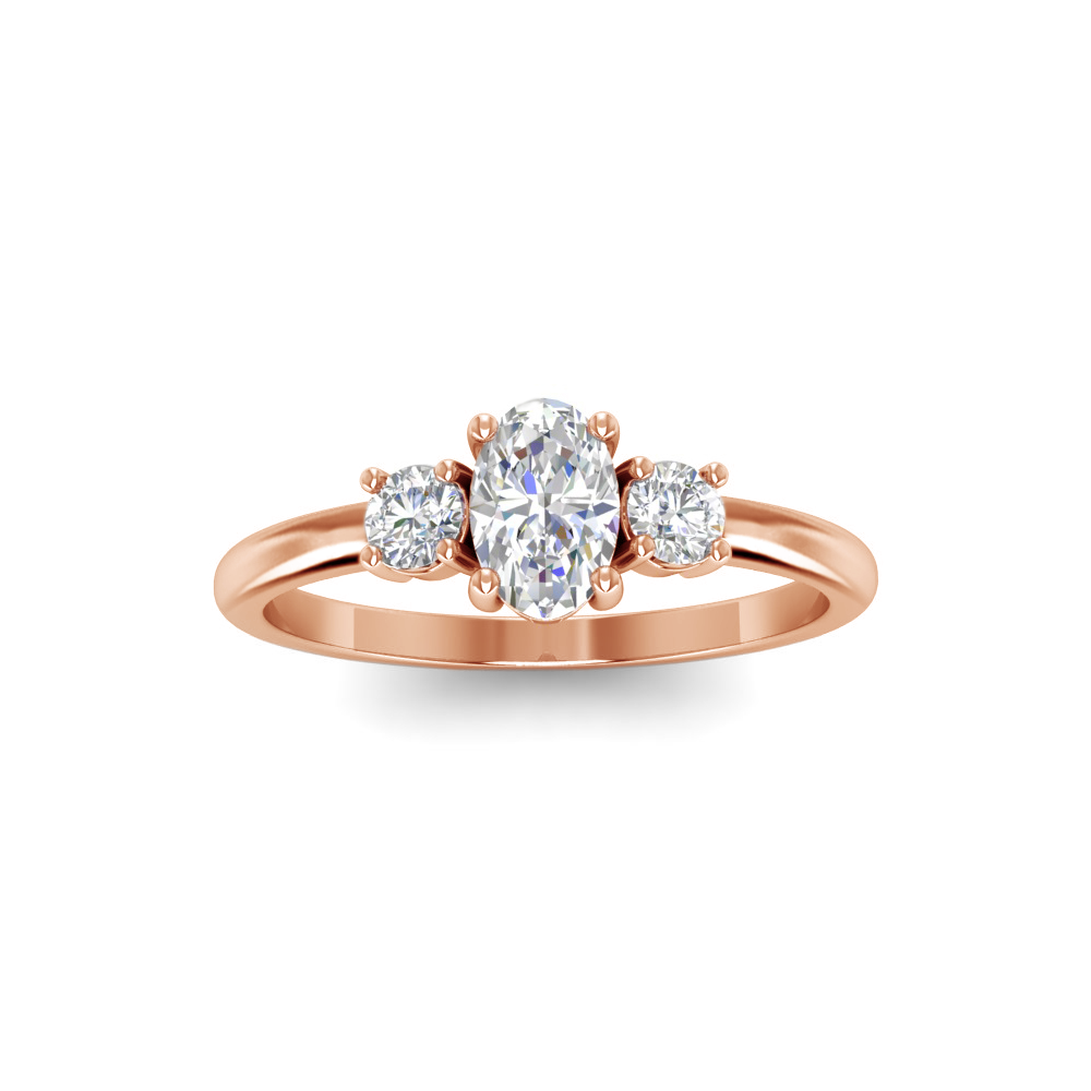 .82 MQ/RD RING GUARD - 0.50CT OVAL BUILT IN CENTER