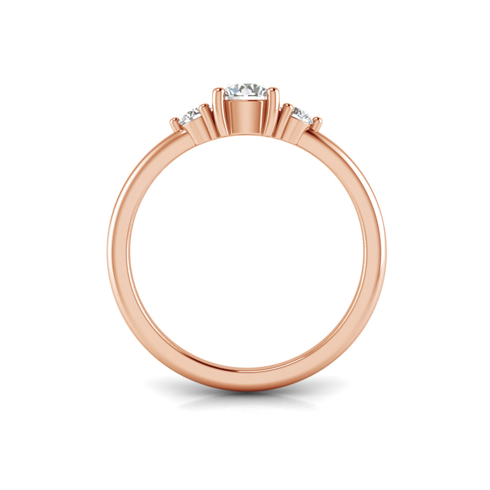 .82 MQ/RD RING GUARD - 0.50CT OVAL BUILT IN CENTER