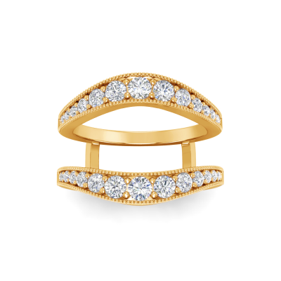 Near Colorless Lab Diamond Classic Milgrain Band Jacket