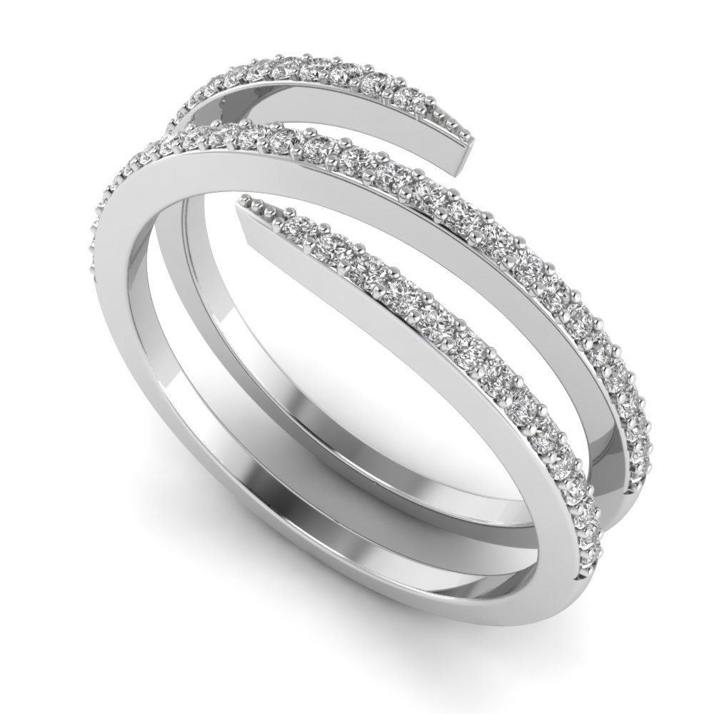 Spiral Diamond Band