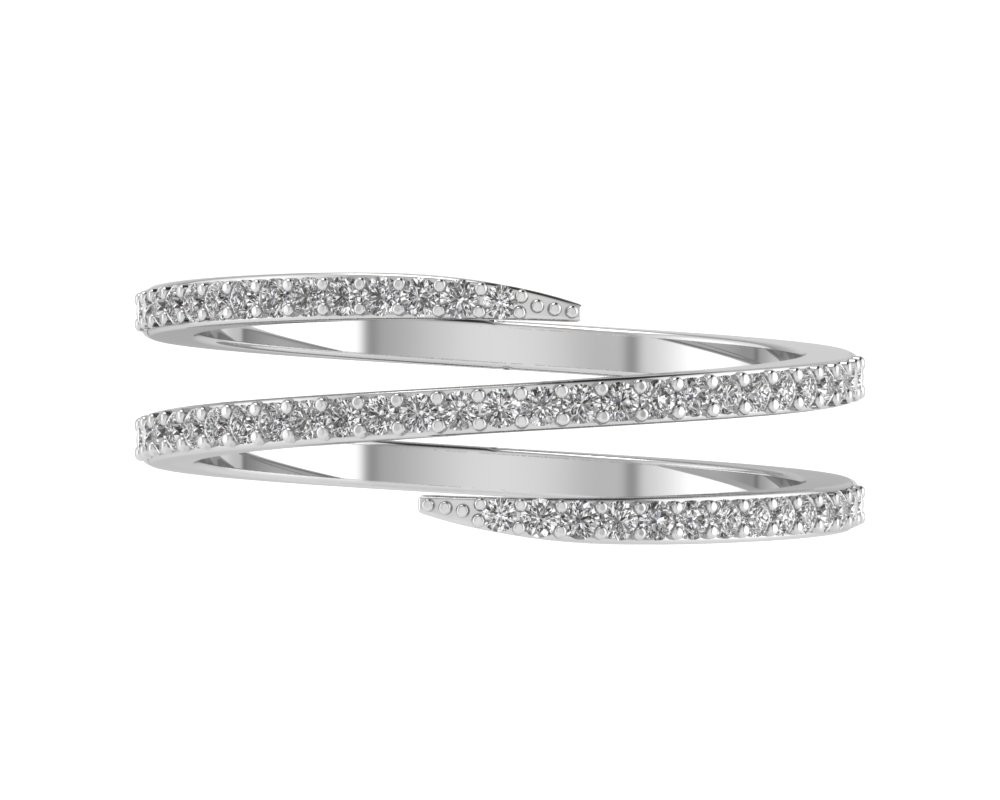 Spiral Diamond Band