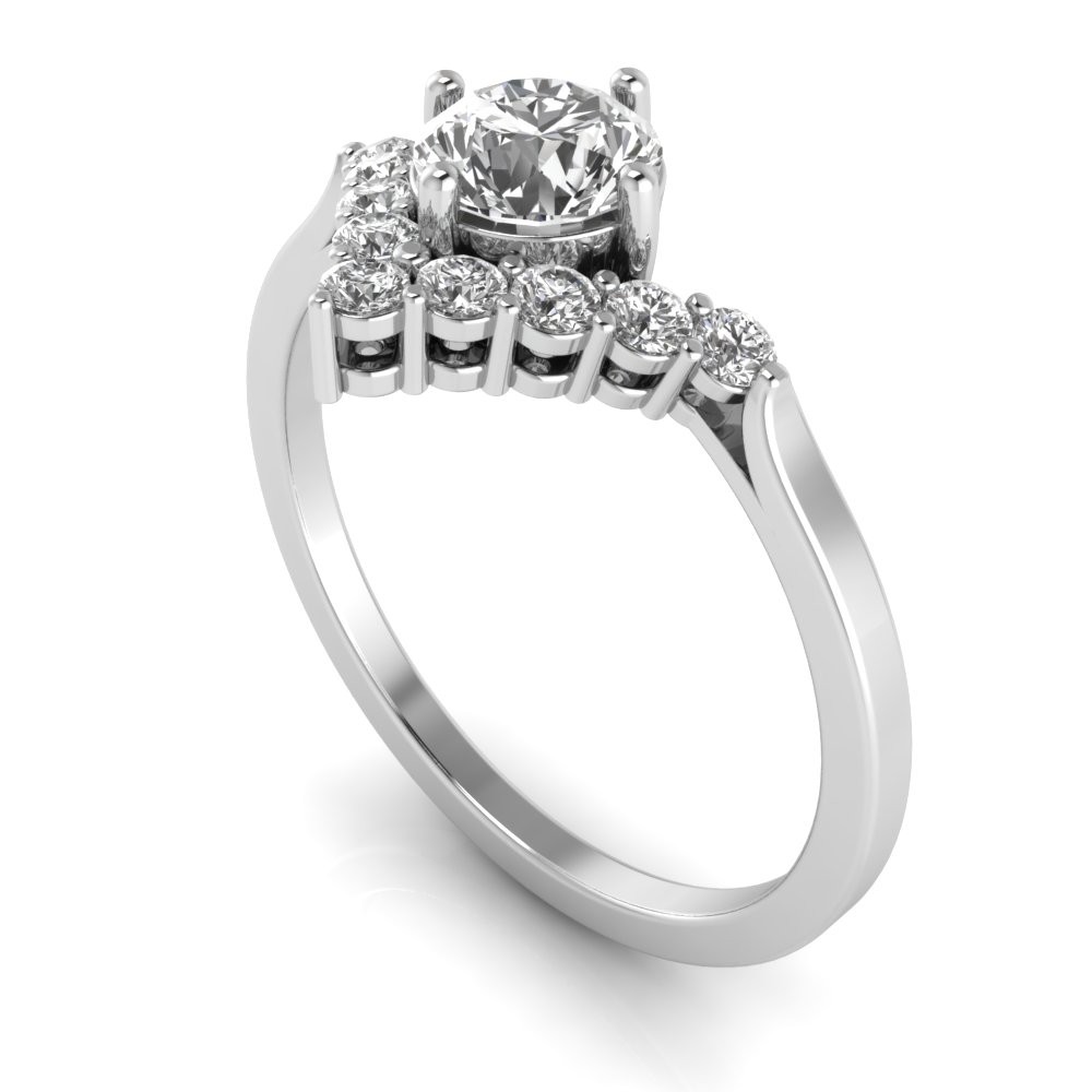 Solar V Shaped Wedding Set