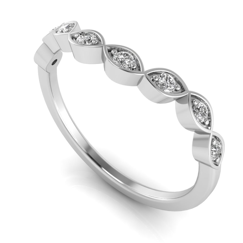 Leaflet Eight Stone Tiara Band