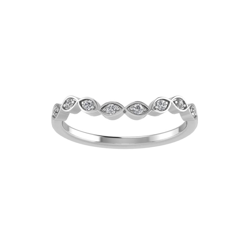 Leaflet Eight Stone Tiara Band