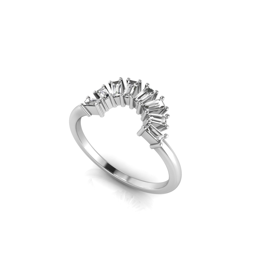 Sunburst Baguette Tiara Band