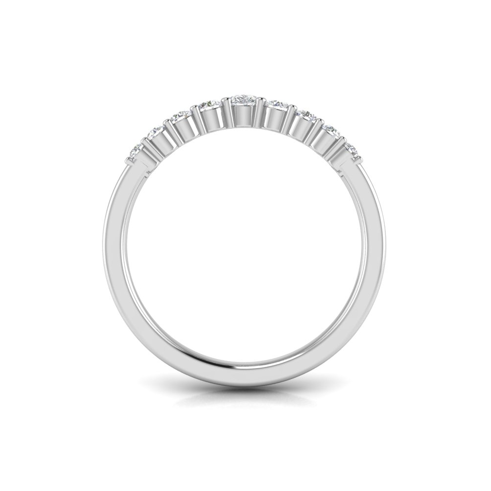 0.48 RD/PS WEDDING BAND