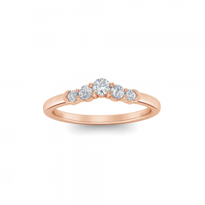 .19 RD DIAMOND WEDDING  5 GRADUATED DIAMONDS