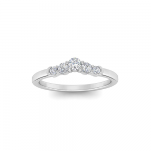 .19 RD DIAMOND WEDDING  5 GRADUATED DIAMONDS