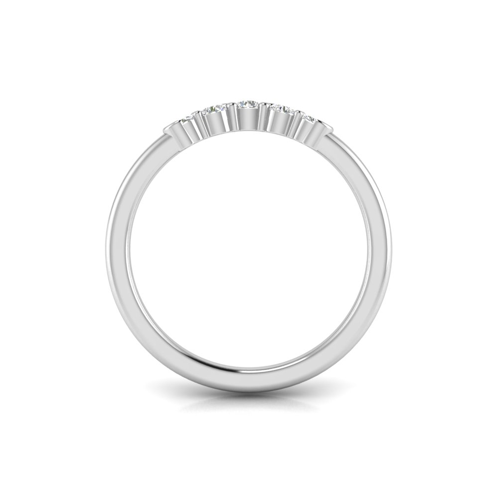 .19 RD DIAMOND WEDDING  5 GRADUATED DIAMONDS