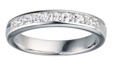 White Gold Straight Band