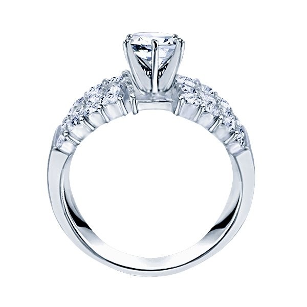 Rm1135-14k White Gold Classic Engagement Ring