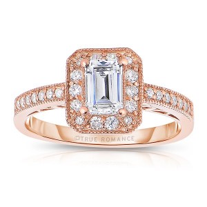Rm1318ers-14k Rose Gold Engagement Ring From The Pink About It Collection