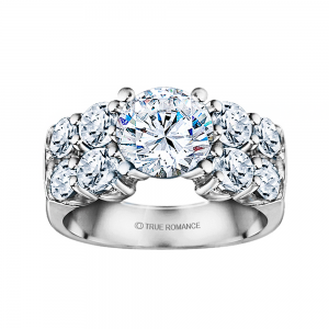 Rm1053-14k White Gold Classic Engagement Ring