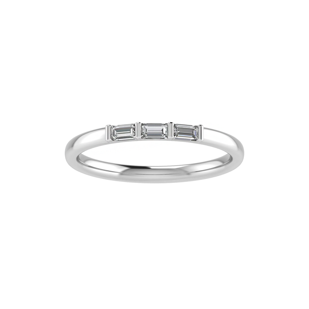 Modern Triple Baguette Tiara Band