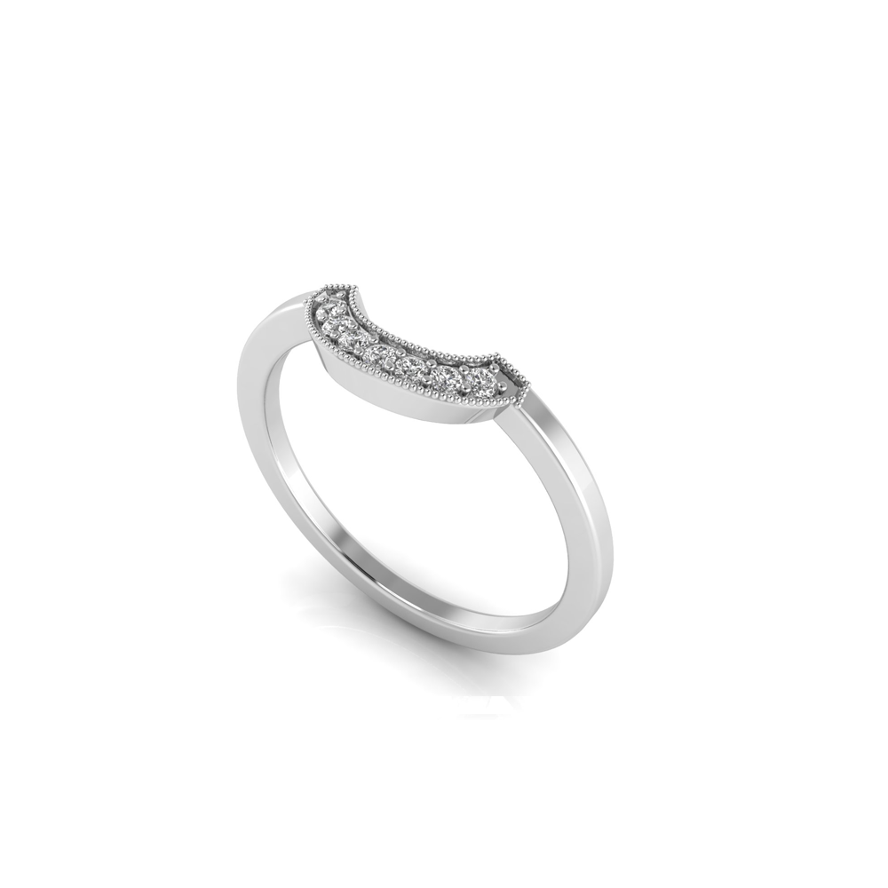 Roman Arch Millgrain Tiara Band