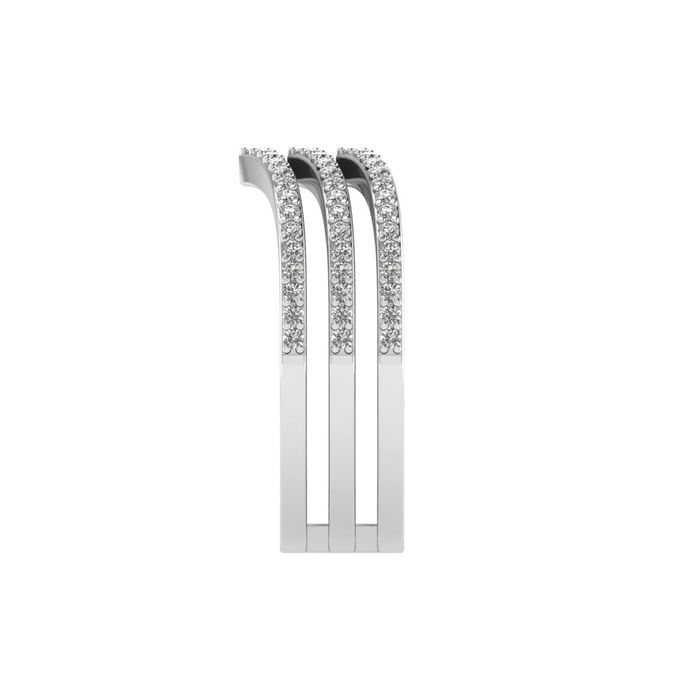 Triple Chevron Tiara Ring