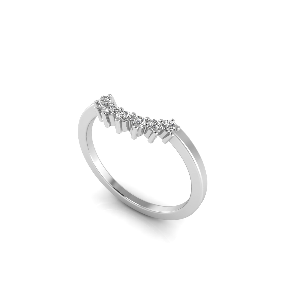 Prong Six Stone Tiara Band