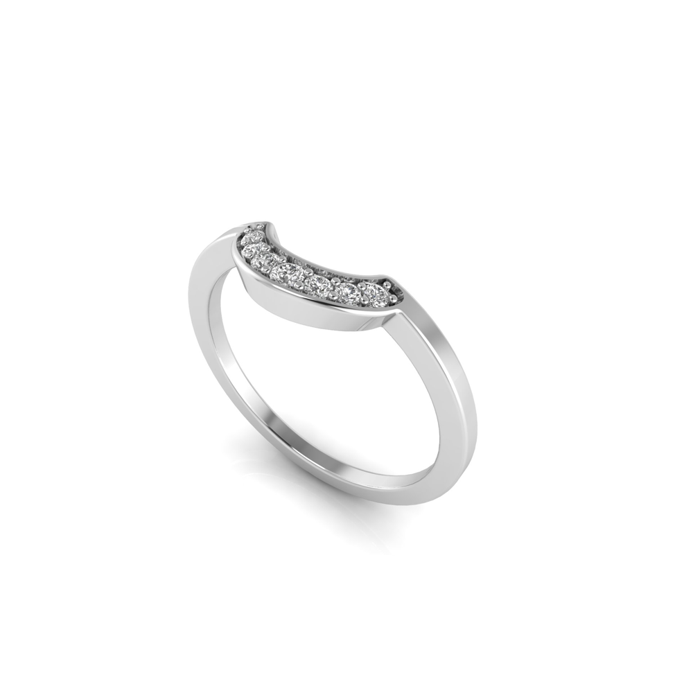 Roman Arch Channel Set Tiara Band