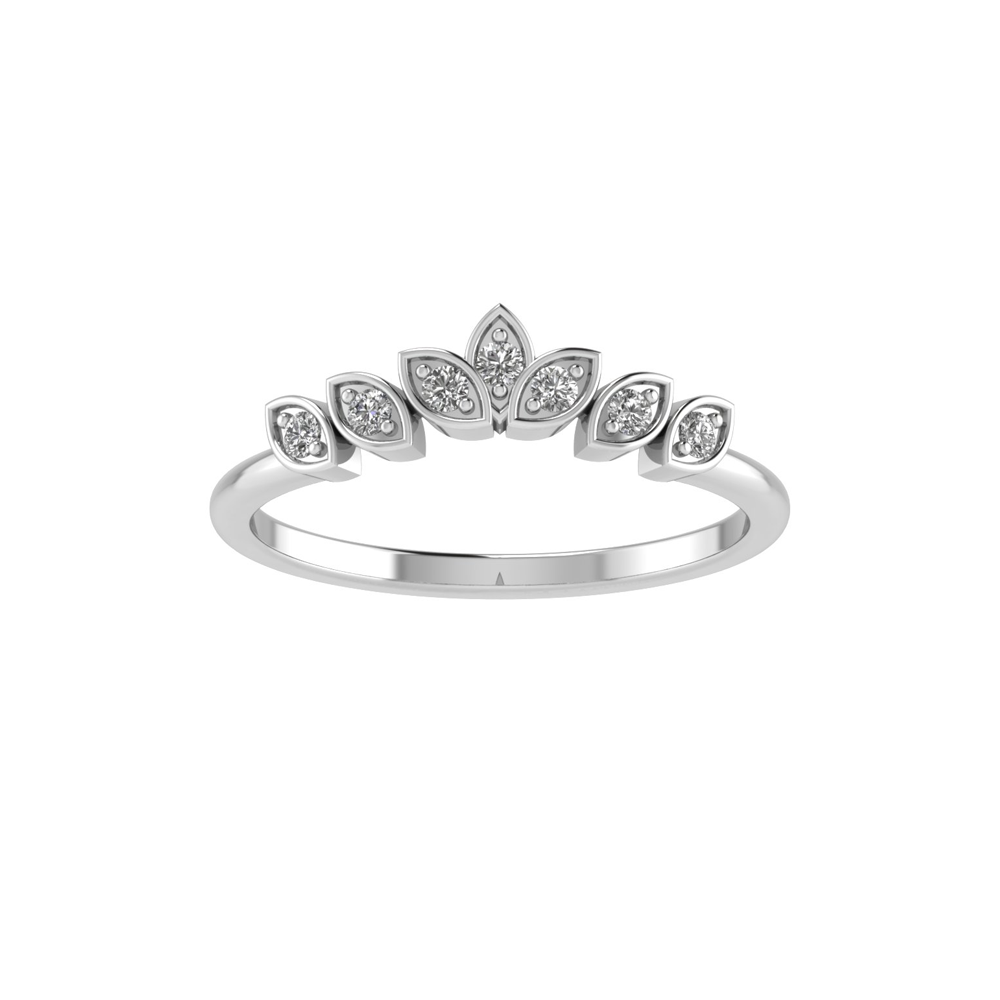 Floral Seven Stone Tiara Band