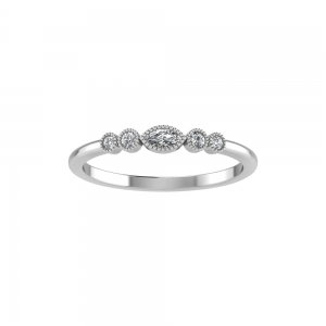 Diamond Eye Millgrain Tiara Band